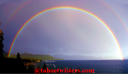Photo of two rainbows
